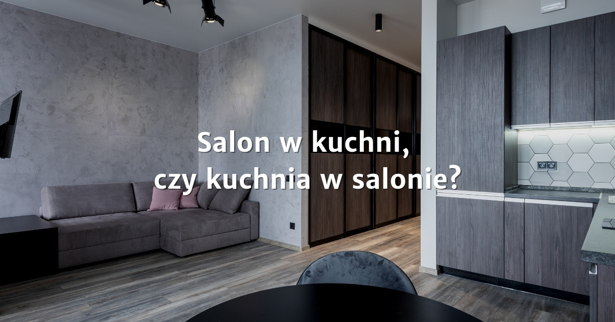 Projekt kuchni i salonu