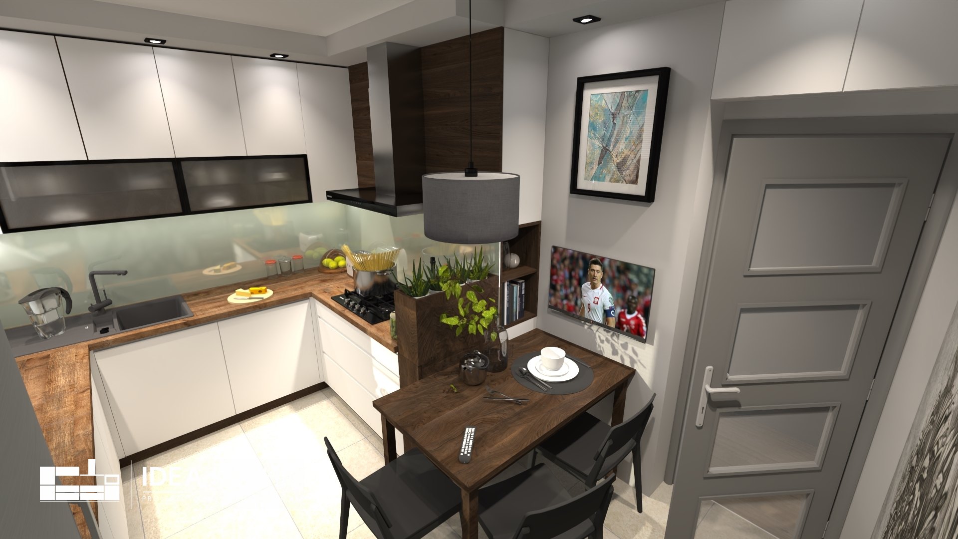 aranżacja kuchni Warszawa - projektant wnętrz